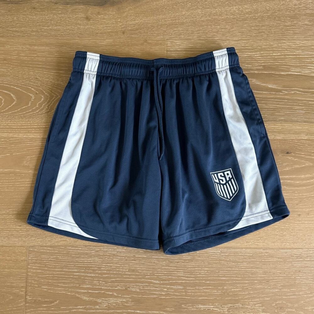 Aeropostale USA Soccer Shorts Size M Blue White